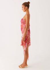 Brooks Mini Dress - Flamingo Fling