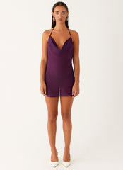 Fantasy Mini Dress - Mulberry