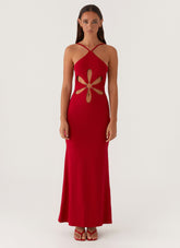 Grow Together Maxi Dress - Red