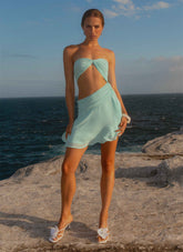 Marbella Mini Dress - Turquoise