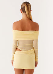 No Doubt Mini Dress - Yellow