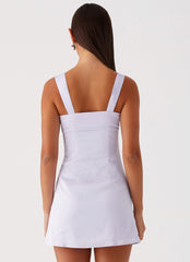 Odette Satin Mini Dress - Lilac