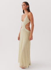 Enchanted Melodies Maxi Dress - Sage