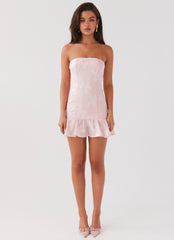 Young Heart Mini Dress - Pink Petal