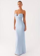 Samson Knit Maxi Dress - Blue