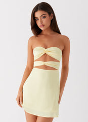 Tianna Mini Dress - Yellow