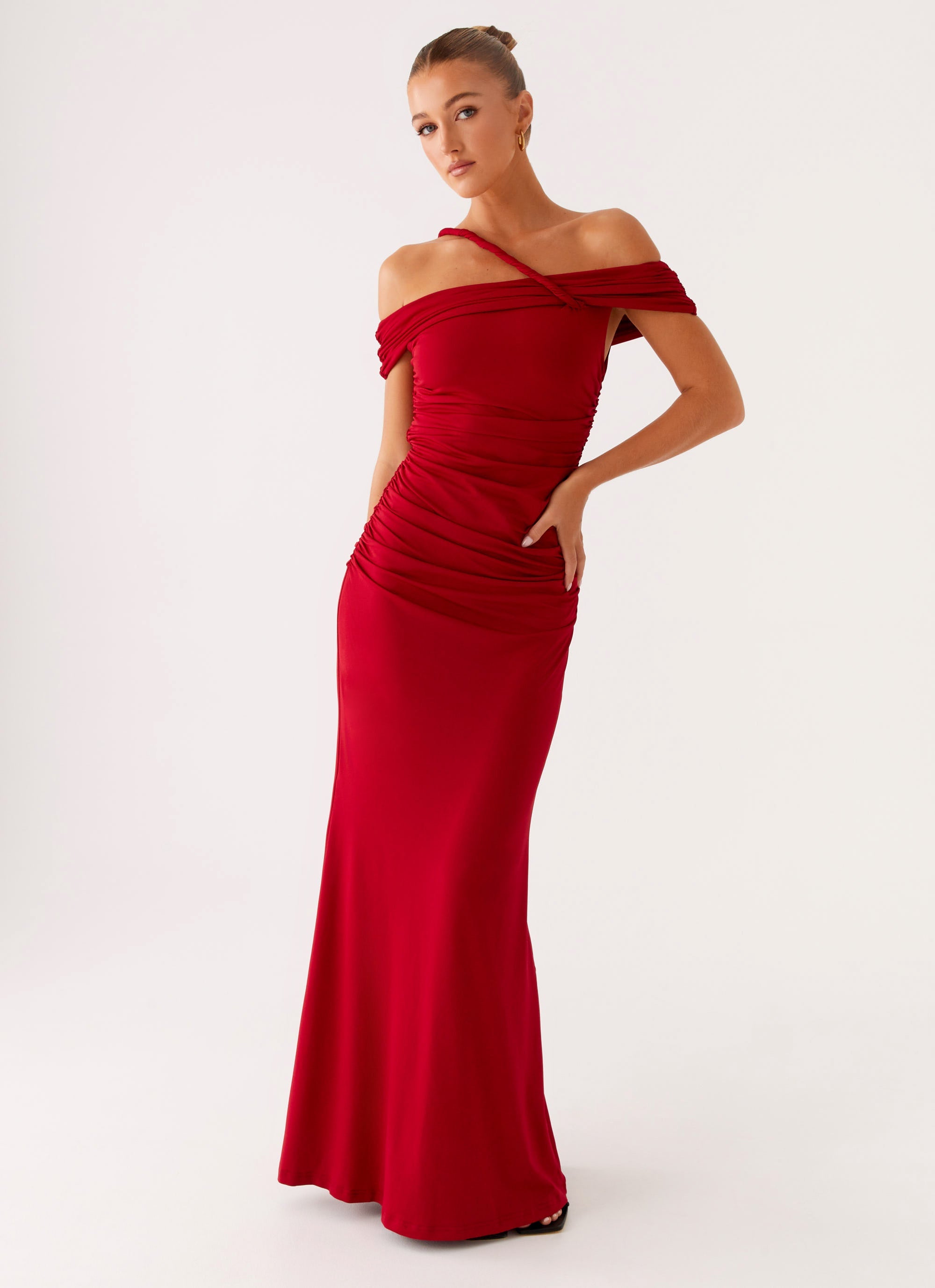 After This Maxi Dress - Raspberry