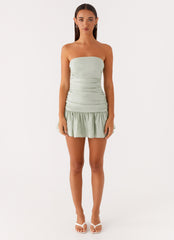 Carmel Mini Dress - Sage
