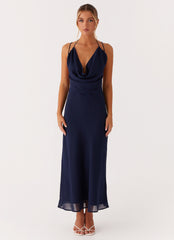 Clover Club Maxi Dress - Navy
