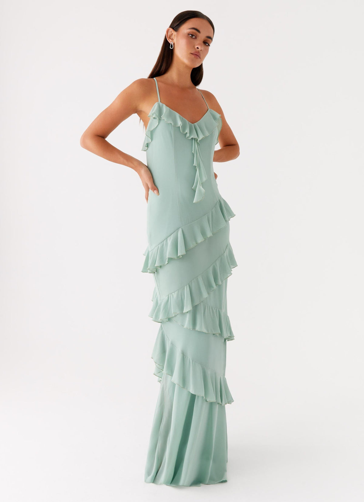 Country Club Maxi Dress - Sage