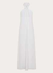 Golden Child Linen Maxi Dress - White