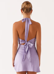 Heavy Hearted Mini Dress - Lavender