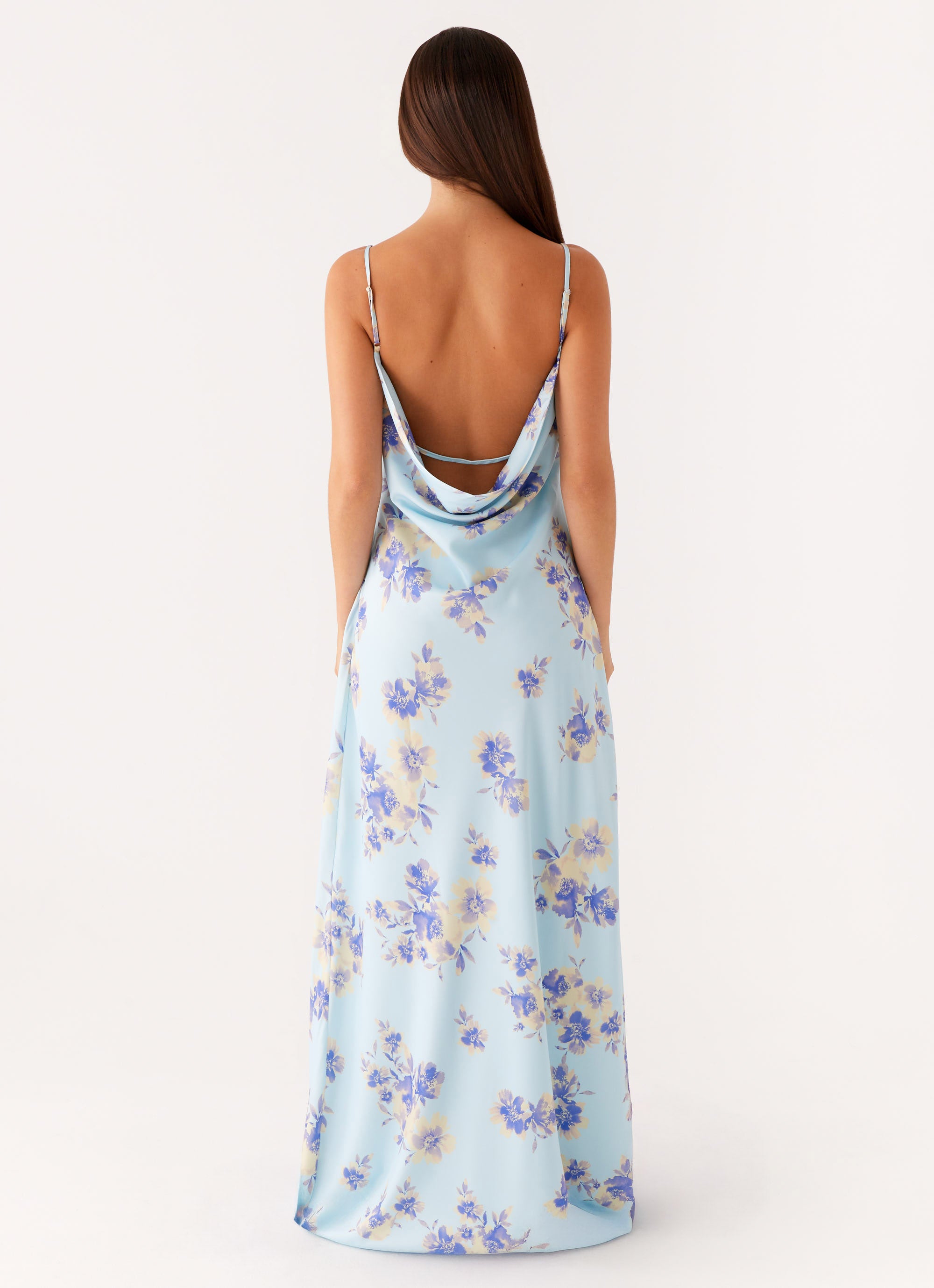 Liana Cowl Maxi Dress - Print