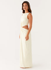 Lilabelle Twist Maxi Dress - Yellow