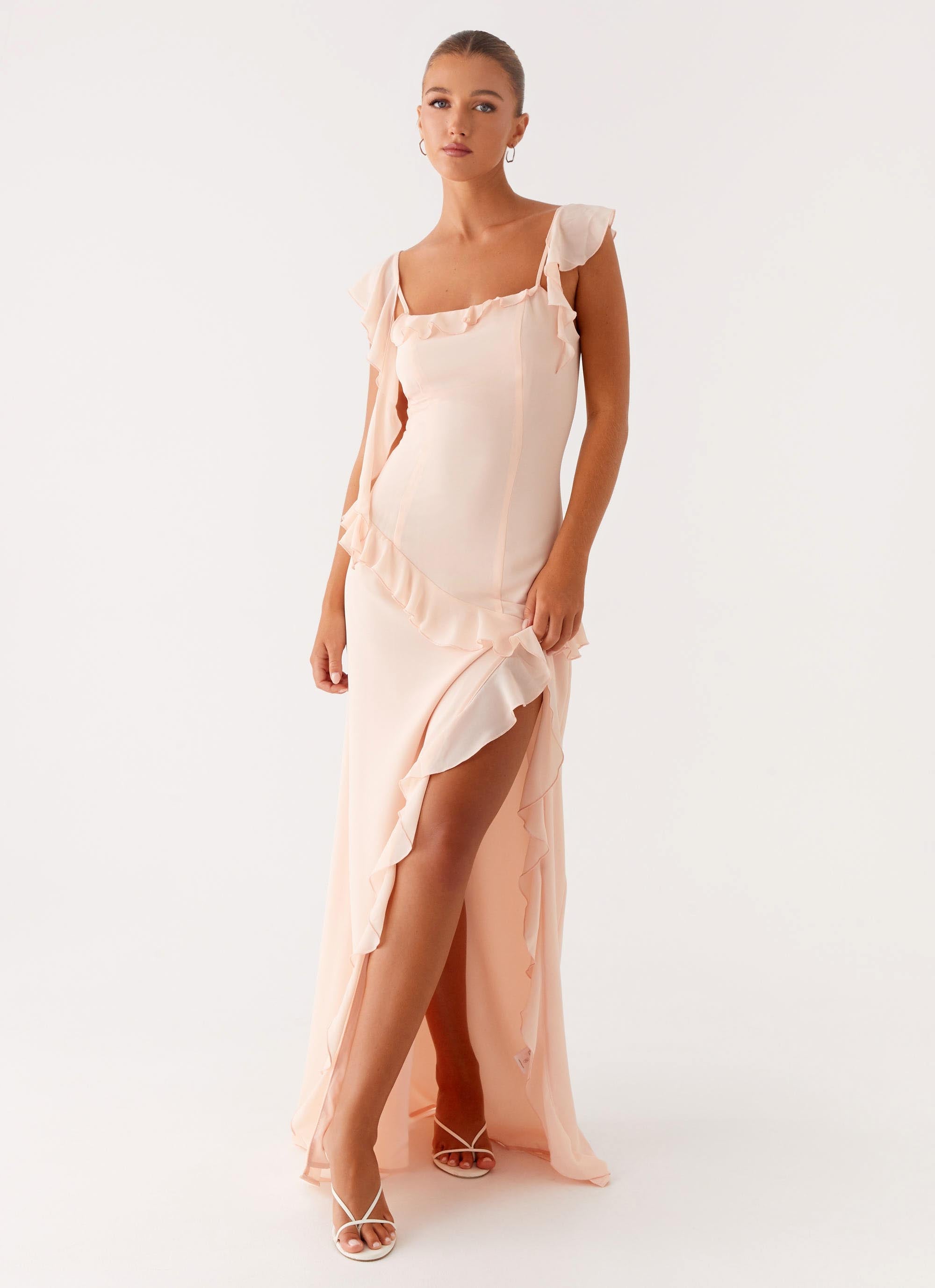 Naya Maxi Dress - Peach