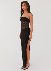 Twilight Tube Maxi Dress - Black