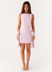 Rhodes Bow Mini Dress - Pink
