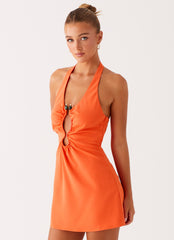 Coa Mini Dress - Tangerine